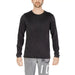 Black long-sleeve crewneck shirt from Jack & Jones Men Knitwear collection