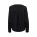 Black long-sleeved blouse with pleated back detail by Only - Only Women Shirt