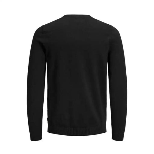 Black long-sleeved crew neck sweater from Jack & Jones Men Knitwear collection