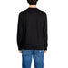 Black long-sleeved Emporio Armani Underwear pullover displayed from the back