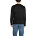 Black long-sleeved sweater displayed from the back in Icon Men Knitwear collection