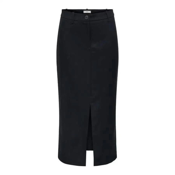 Black maxi skirt with front slit from Jacqueline De Yong Women Skirt collection