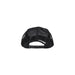 Black mesh-backed trucker hat with adjustable snap closure for Goorin Bros baseball cap