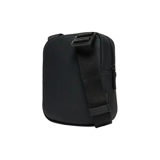 Black Calvin Klein messenger bag for men with adjustable shoulder strap