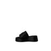 Black platform slide sandal with thick sole from Furla Women Slippers collection