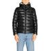 Black puffy down jacket with hood from Blauer Men Jacket collection