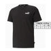 Black Puma Men T-Shirt with white chest logo, stylish and comfortable for daily wear