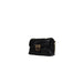 Black quilted leather handbag with gold hardware and swallow emblem from Pinko Women Bag