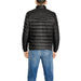 Black quilted puffer jacket back view from Boss Men Jacket collection