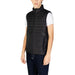 Black quilted vest with high collar and zipper closure from Boss Men Jacket collection