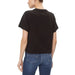 Tommy Hilfiger Women T-Shirt: Black short-sleeved worn with blue jeans