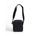 Black square shoulder bag with single strap by Calvin Klein for men