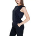 Vero Moda Women Top - Black Sleeveless Top worn by Woman with Long Brown Hair