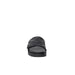 Black slide sandal with a textured strap and flat sole from Guess Women Slippers