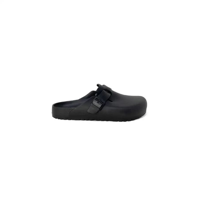 Black slip-on clog with adjustable strap from Birkenstock Men Slippers collection