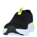 Black Mares Men Sneakers with white sole and neon yellow accents