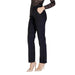 Black straight-leg dress pants with side pockets from Only Women Trousers collection