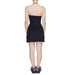 Black strapless mini dress worn by person, view from behind - Tommy Hilfiger Jeans Women Dress