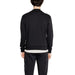 Black Antoni Morato men sweatshirt worn over a white undershirt, back view