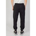 Black Liu Jo Men Trousers featuring elastic cuffs at the ankles for comfortable wear