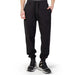 Black Liu Jo Men Trousers featuring elastic cuffs and drawstring waist for stylish comfort