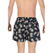 Black swim shorts with white pineapple print from Boss Men Black Printed Swimwear