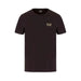 Black EA7 Men T-Shirt displaying EA7 logo on the chest