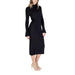 Black turtleneck midi dress with long sleeves by Sandro Ferrone for women