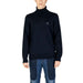 Black turtleneck sweater with square patch detail from Boss Men for stylish layering