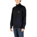 Black turtleneck sweater with logo patch from Boss Men Knitwear collection