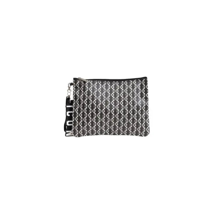 Black and white patterned cosmetic pouch with zipper closure for Icon Men Cross Body Bag