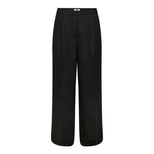 Black wide-leg trousers with a high waist from Jacqueline De Yong Women’s Trousers