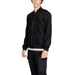 Black zip-up bomber jacket with cargo pockets by Antony Morato for men