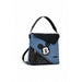 Blue and black Desigual women bag with Mickey Mouse design and sequin accents