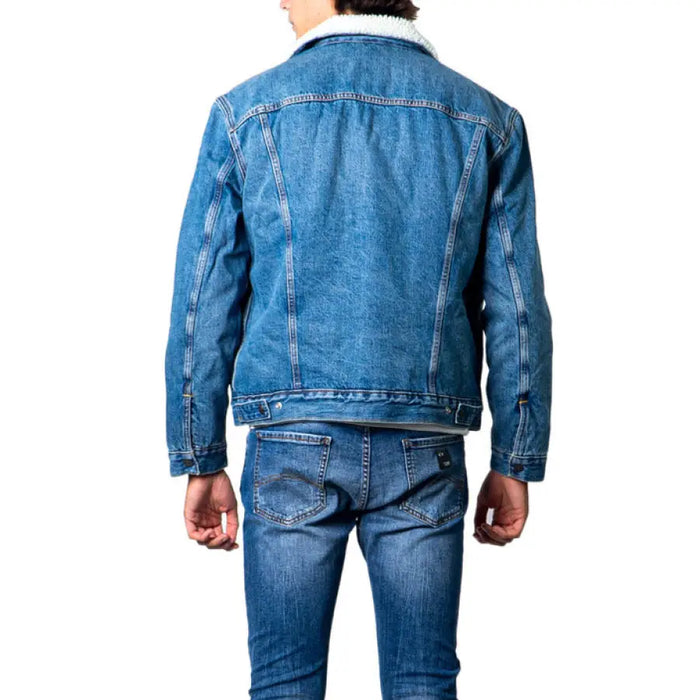 Blue denim jacket with sherpa collar from Levi’s Men’s Blazer collection