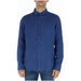 Blue long-sleeved button-up shirt from the Brian Brome Men Shirt collection