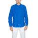 Blauer Men Shirt: Bright blue long-sleeved button-up with chest pockets