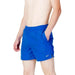 Bright blue Nike athletic shorts with side pockets from Nike Swim Men Swimwear collection