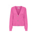 Bright pink cardigan sweater with three buttons from Only Women Cardigan collection