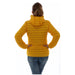 Bright yellow puffer jacket showcased on a woman in the Ciesse Piumini Women Jacket