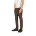 Brown Borghese Men Trousers featuring straight-leg styling for casual wear