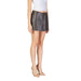 Brown leather mini skirt with a straight-cut design from Only Women Short collection