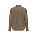 Brown long-sleeved button-up shirt with collar from Jacqueline De Yong for women