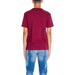 Burgundy short-sleeve t-shirt back view from Armani Exchange Men T-Shirt collection