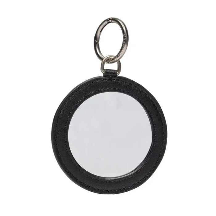 Circular mirror pendant with black frame and metal ring on Calvin Klein Jeans Women Bag