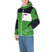 Color-blocked Napapijri Men’s Green Polyester Sweatshirt with fleece panels