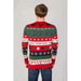 Colorful Christmas-themed sweater with holiday patterns from Only & Sons Men Knitwear