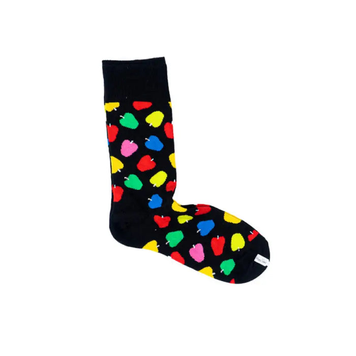 Colorful sock with bell pepper pattern on black background from Happy Socks Women Underwear