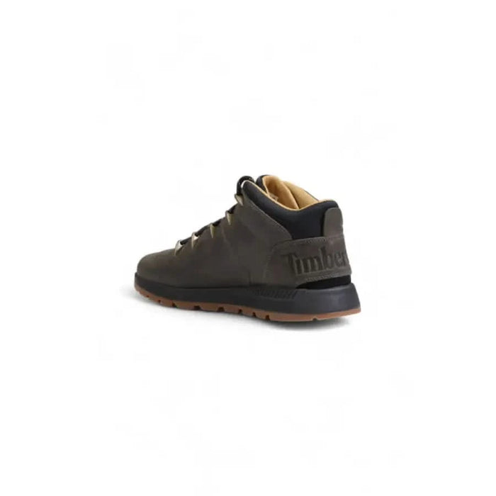 Dark gray Timberland men sneakers with rugged sole and lace-up design for outdoor activities