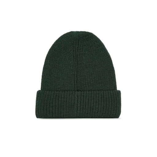 Calvin Klein Jeans dark green knitted beanie with folded brim for women